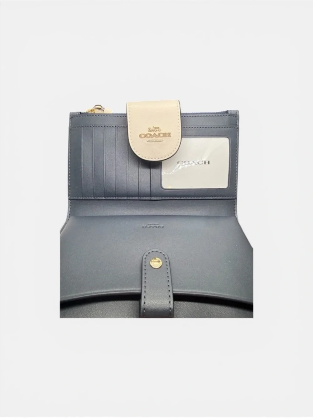COACH Denim Multi Tech Wallet in Colorblock Signature Canvas/NWT